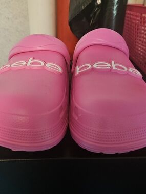 BeBe Pink Slip-On Clog Sandals
